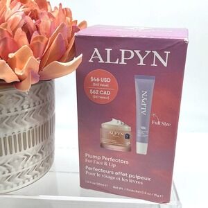 Alpyn Beauty Plump Perfectors Barrier Repair Cream & Plumping Lip Mask Set New